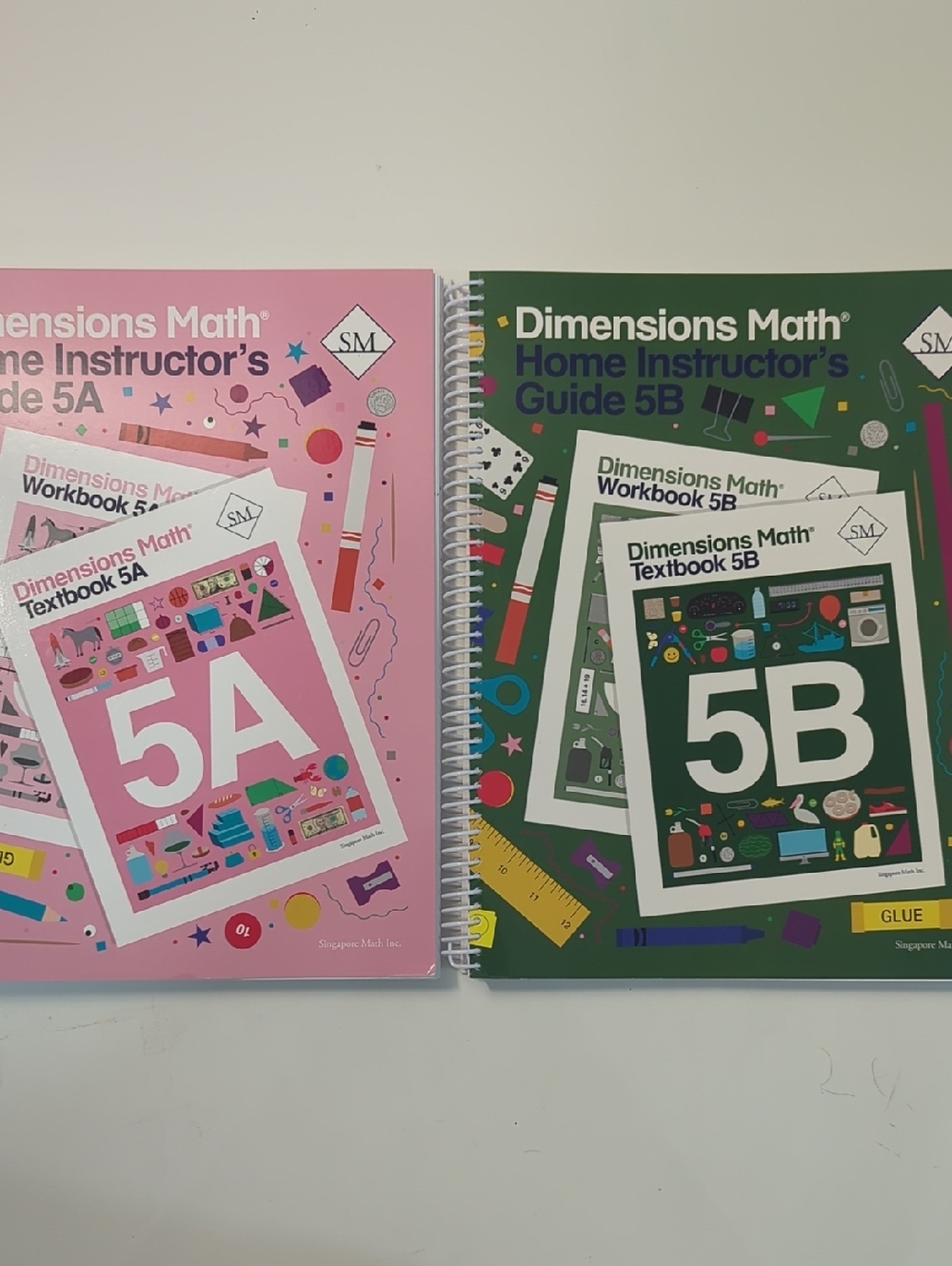 Home Instructor's Guide Set - Pink 5A & Green 5B
